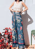 Boho Pants - Palazzo Pants in Blue Bird For Women